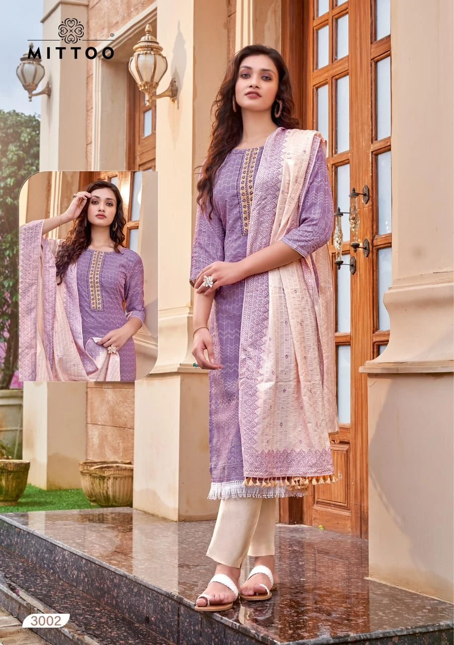 Mittoo Kumkum Muslin Wholesale Readymade Salwar Suit Catalog — Wholesale Salwar Suits, Mittoo wholesale from Surat — Photo 4